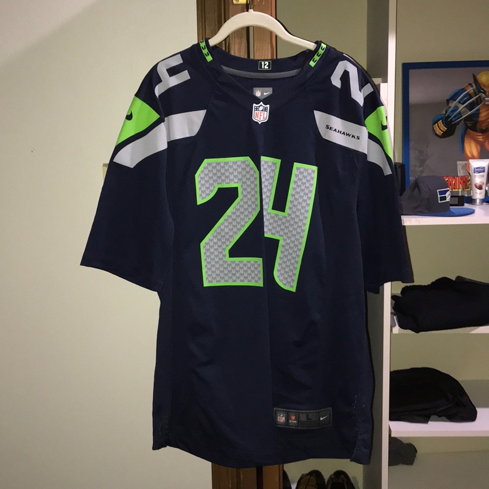 Mar Shawn Lynch seahawks Jersey